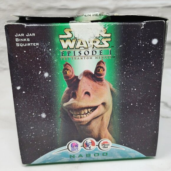🌟 Vintage Star Wars Episode 1 Jar Jar Binks Squirter Toy - Naboo KFC Taco Bell - Picture 1 of 6